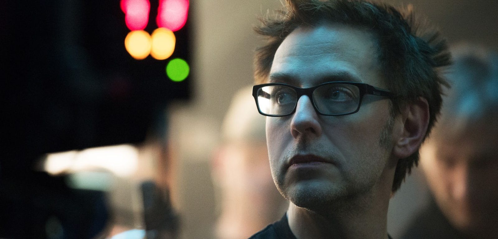 James Gunn nas filmagens de 'Guardiões da Galáxia' (Foto: Divulgação / Disney).